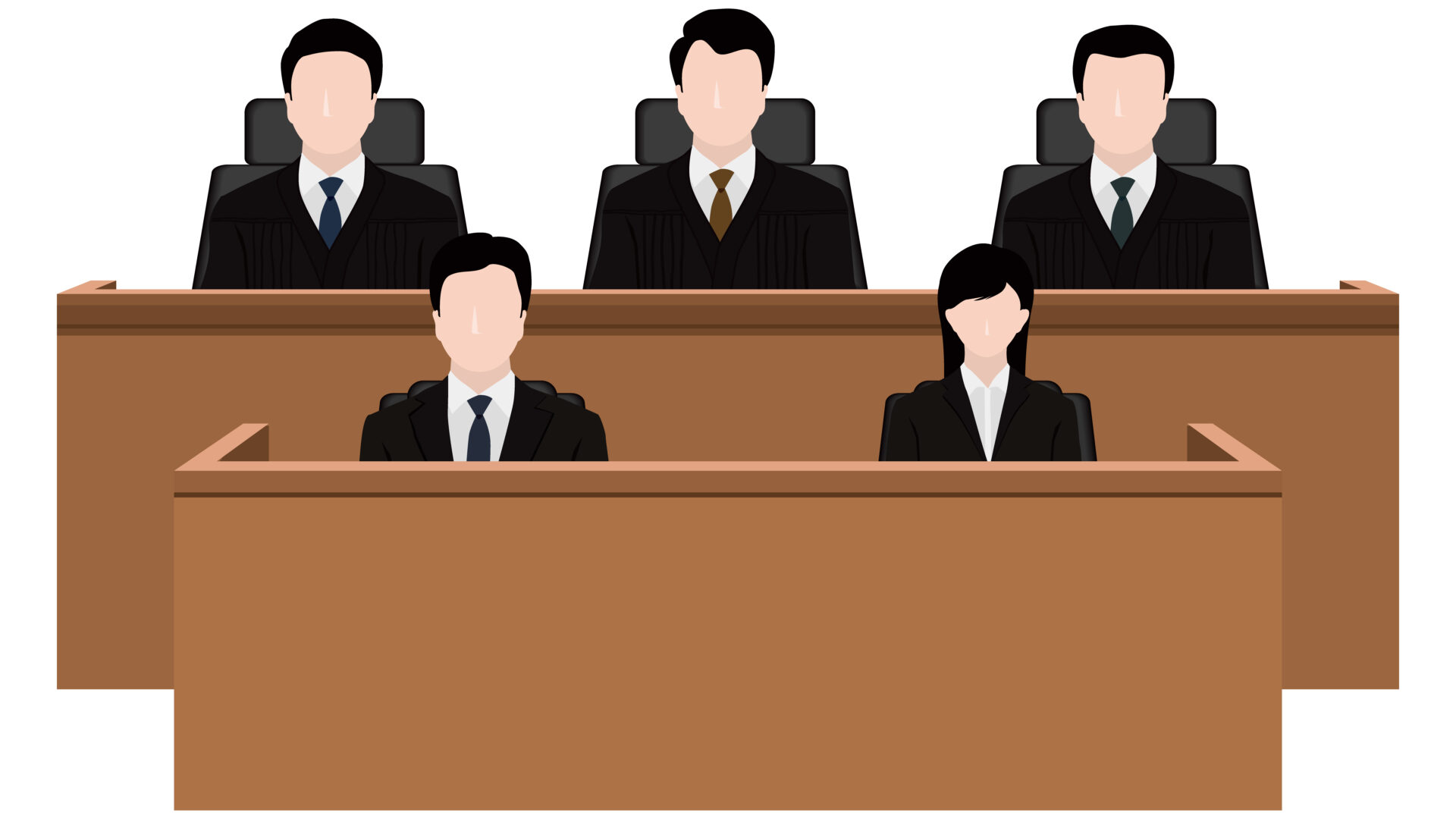 裁判所の裁判風景