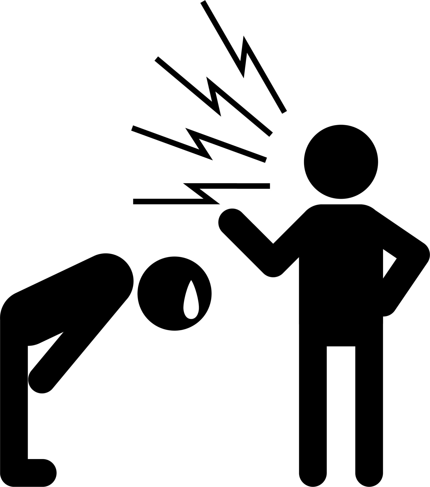 得意先の叱責を受ける担当者